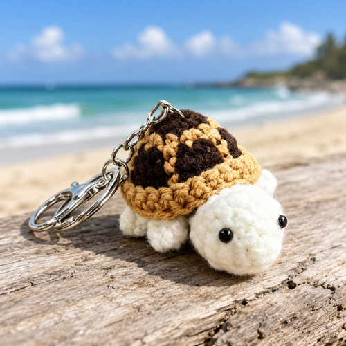 Baby Handmade Turtle Keychain